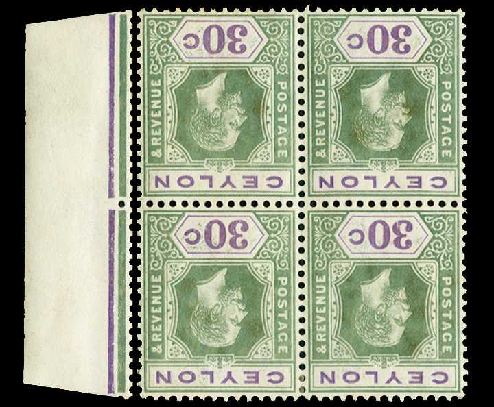 1912-25 wmk MCA 30c yellow-green and...