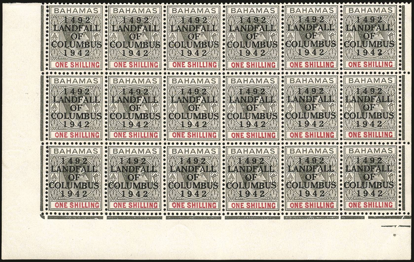 Bahamas SG171b u/m block