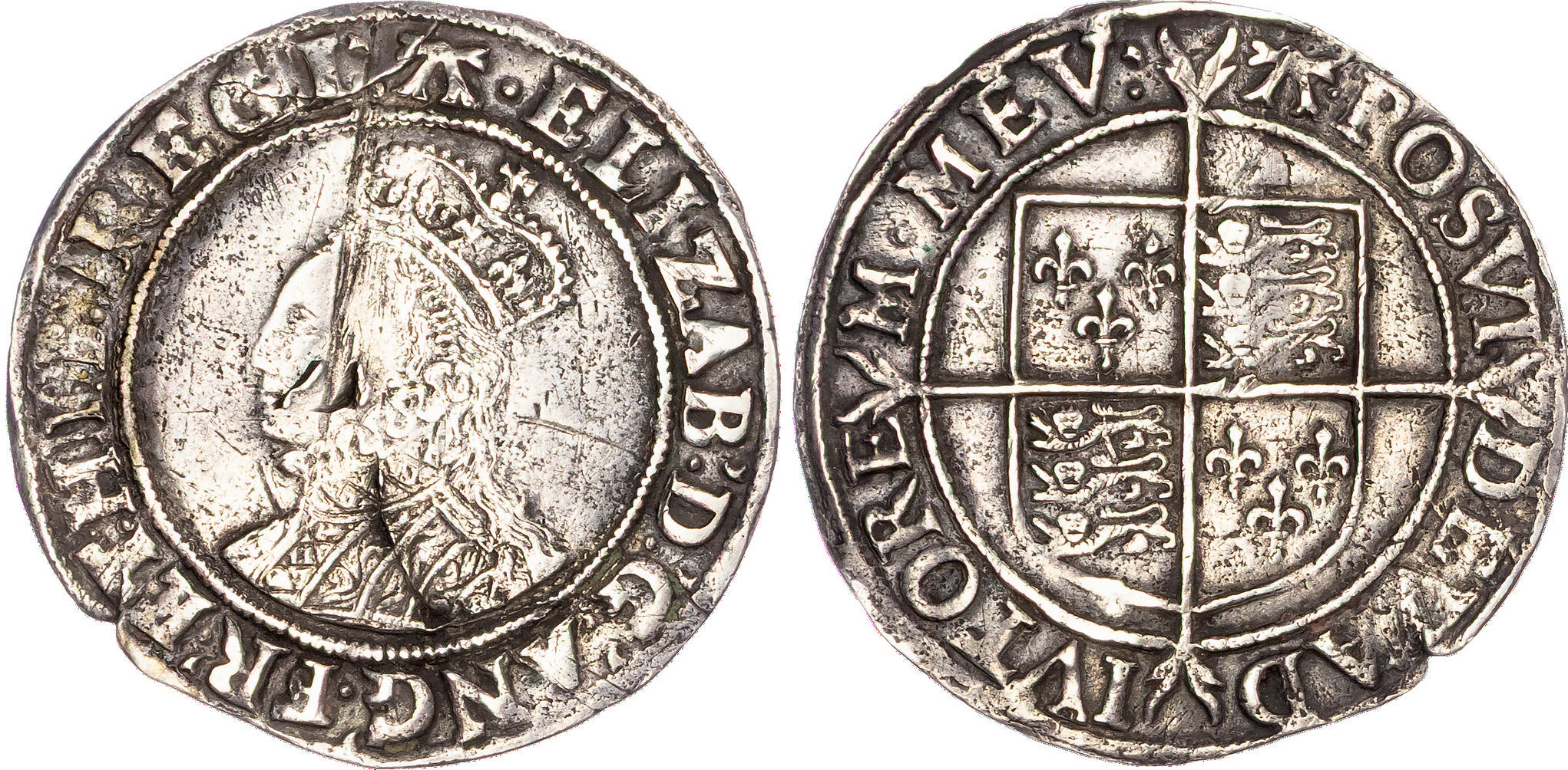 Elizabeth I (1558-1603) AR Shilling, Sixth issue, Tower Mint, mm: A – 1582-84, bust 6A.