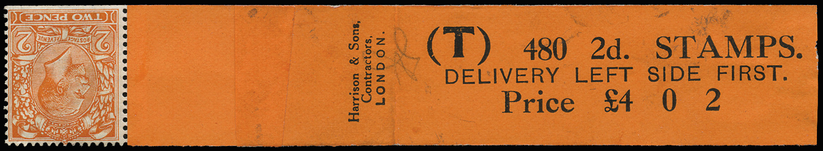 GB 1921 SG368 Mint - Coil leader (Code T)