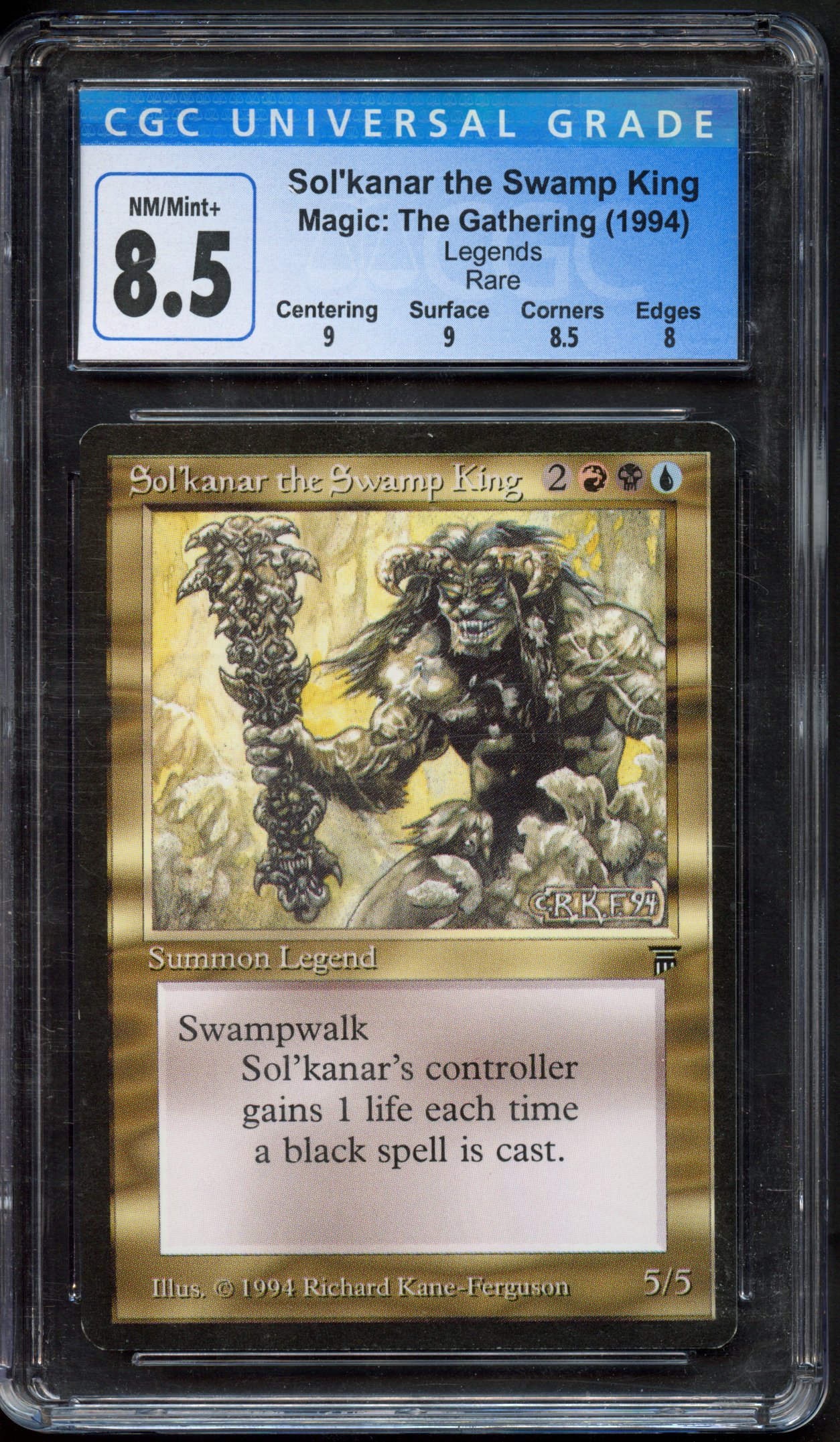 CGC 8.5 Solk’Kanar the Swamp King (Legends)