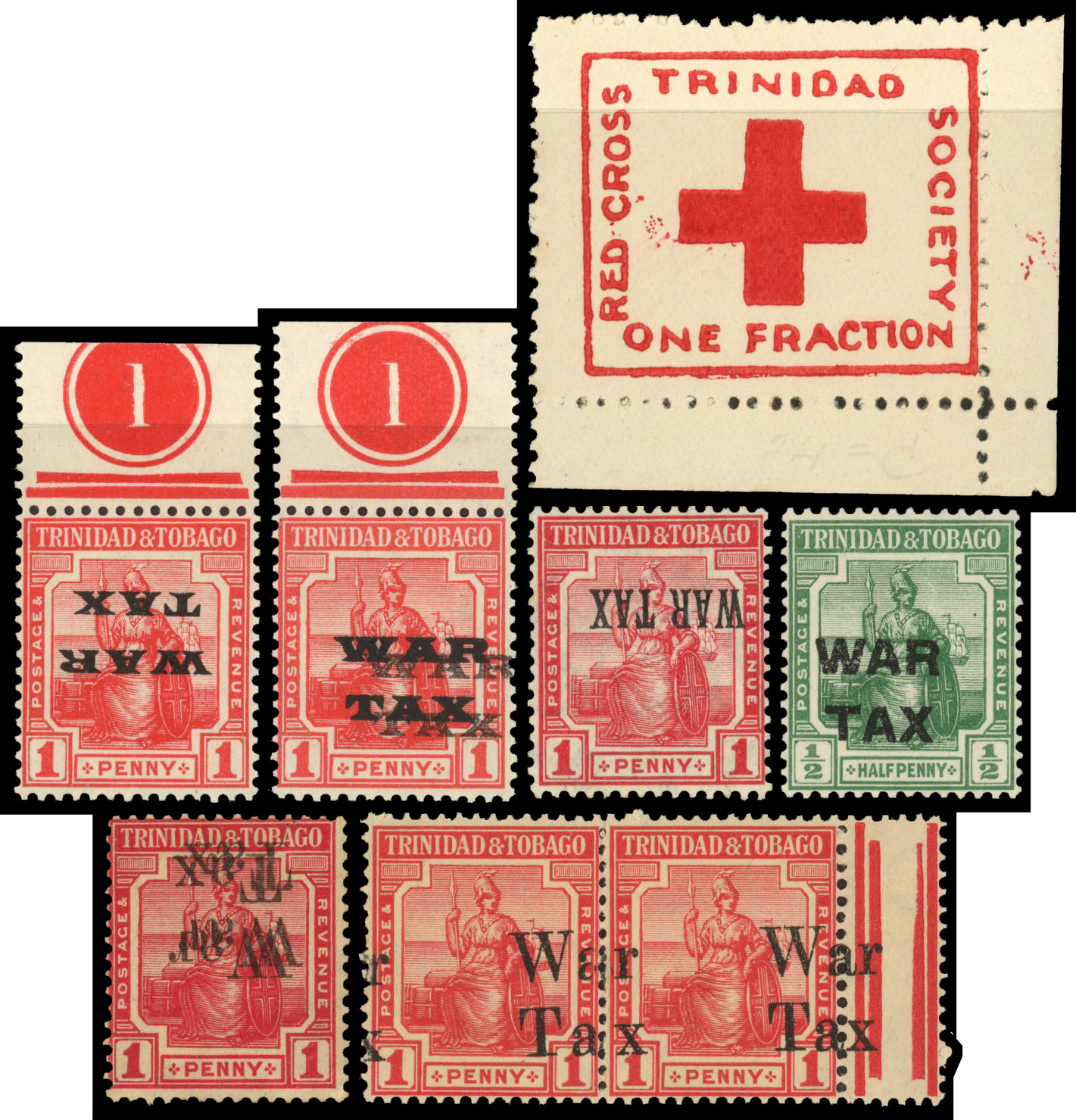 Trinidad and Tobago Red Cross and War Tax collection