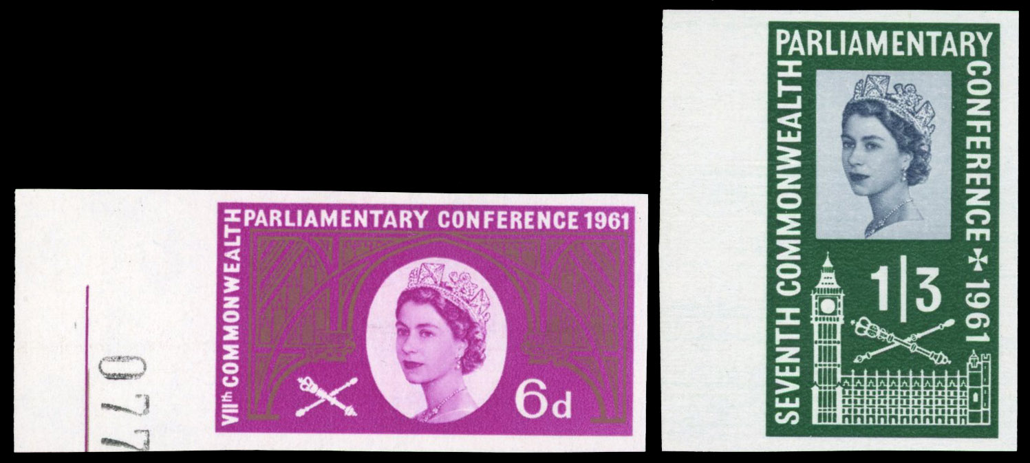 GB 1961 SG 629-30 imprimaturs