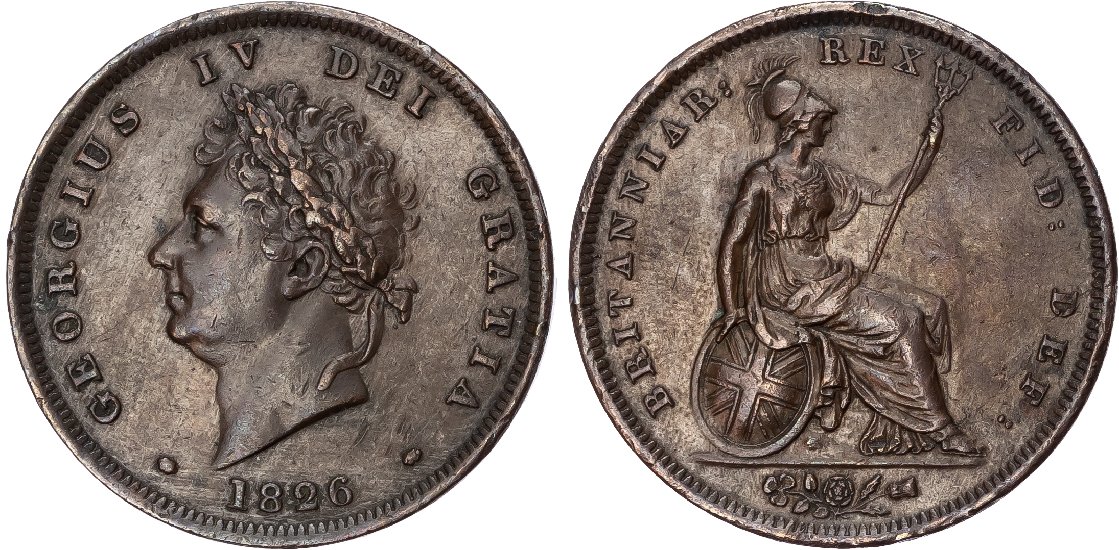 George IV (1820-30), Penny, 1826