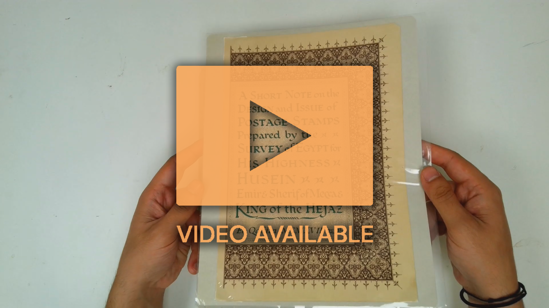 Saudi Arabia Hejaz group of 7 colour plates from Survey of Egypt book