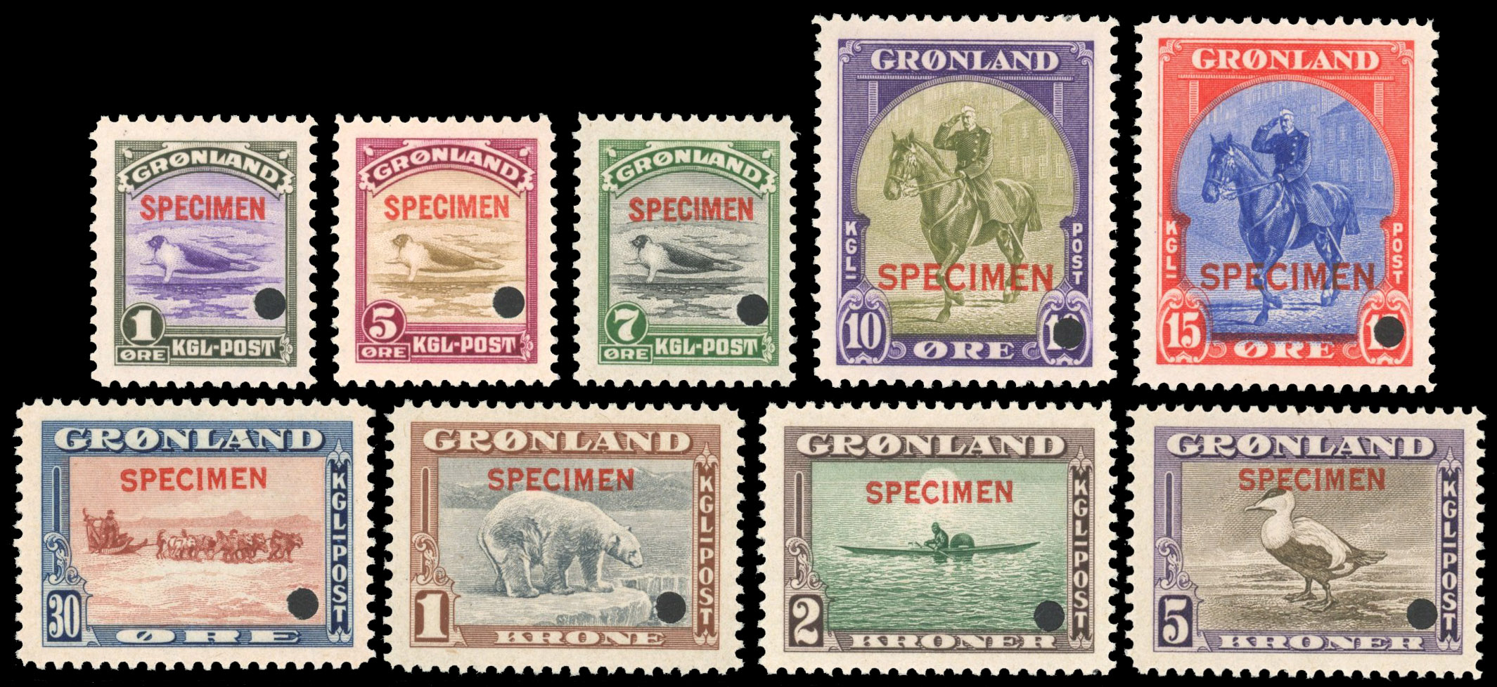 Greenland 1945 set SPECIMEN