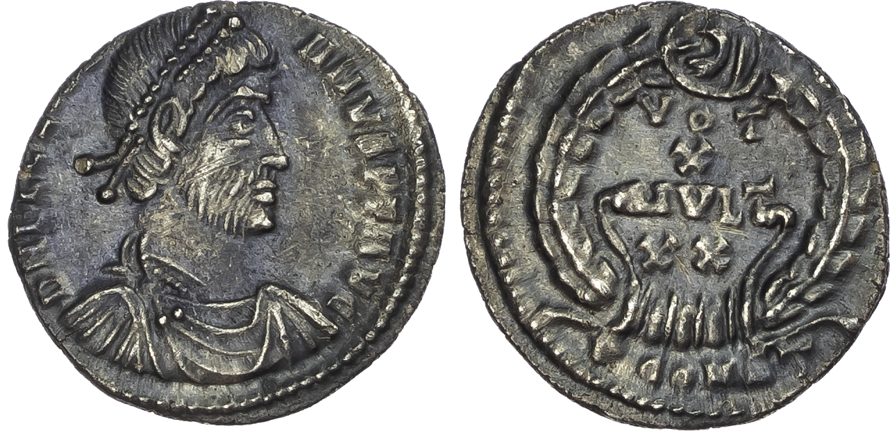 Julian II (AD 360-363) AR Siliqua, Arles, 1st Offi cina, 2.00g.