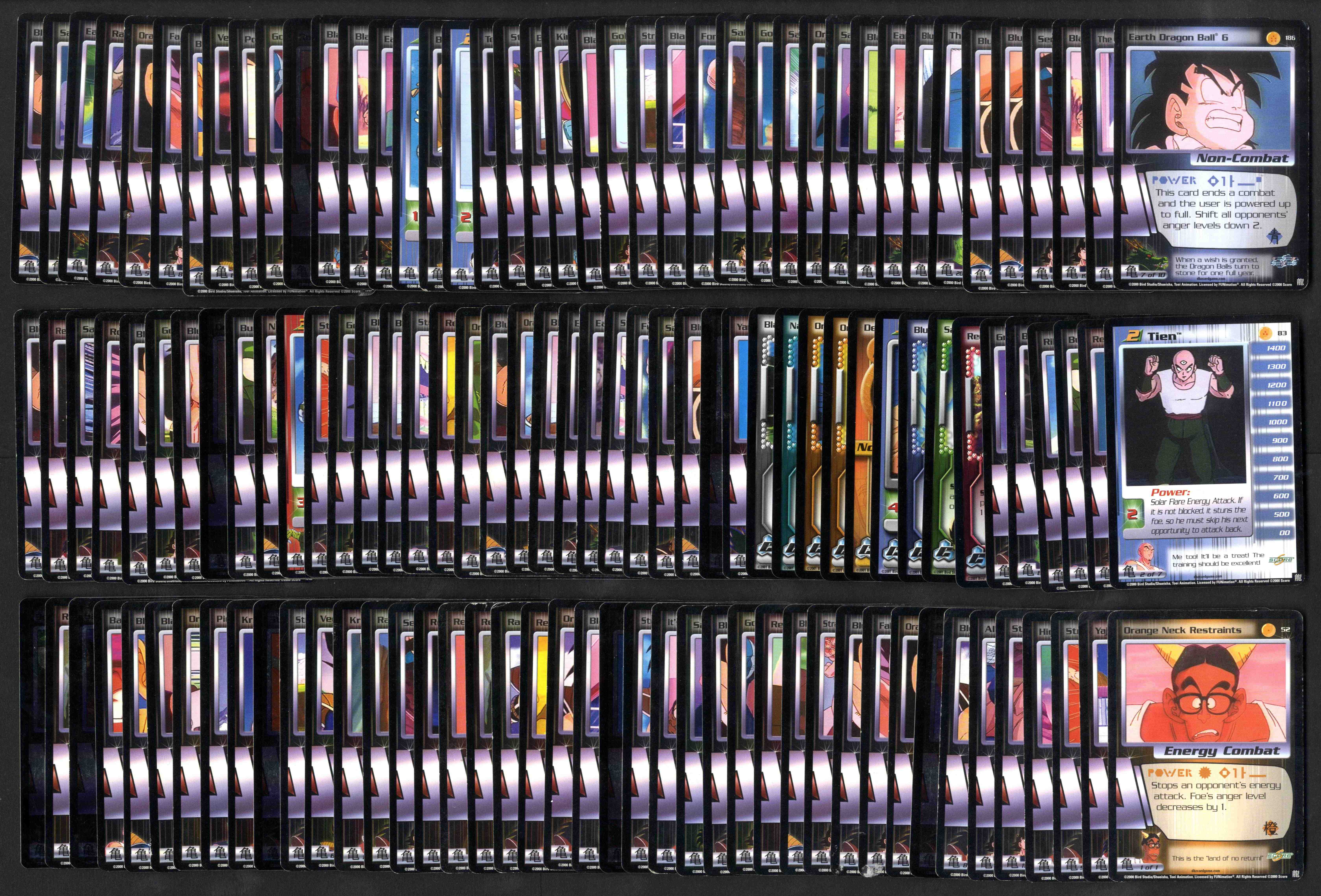 DragonBall Z 1999 TCG, 2000 CCG + Panini Stickers - 182 Card Bundle