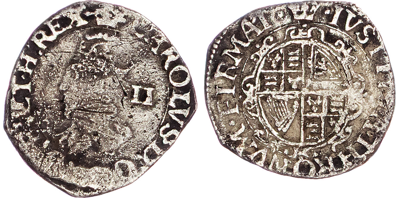 Group of hammered and milled coins from James I (1603-1625) to Charles II (1660-1685). [19]