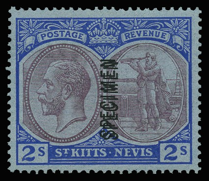 1921-29 Script wmk 2s purple and blue/blue, opt...