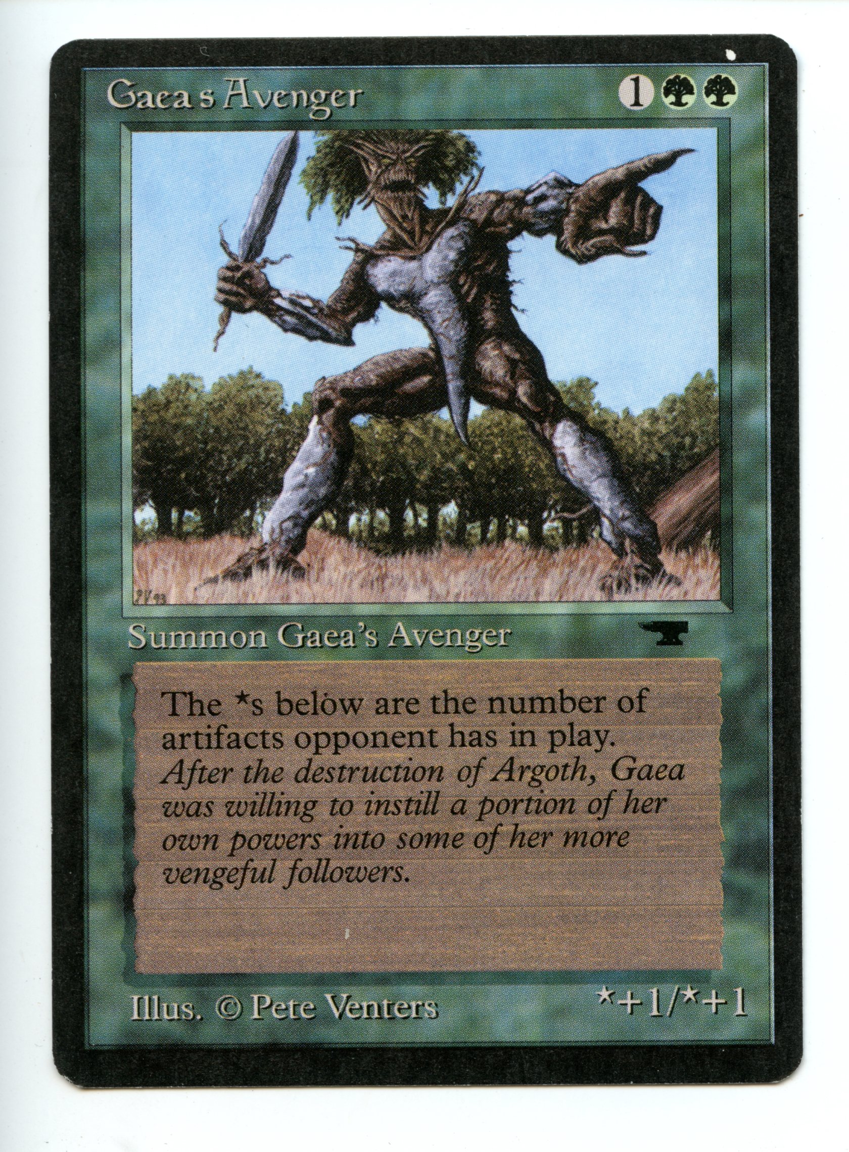 Magic the Gathering - Gaea's Avenger   - Antiquities - lightly Played 