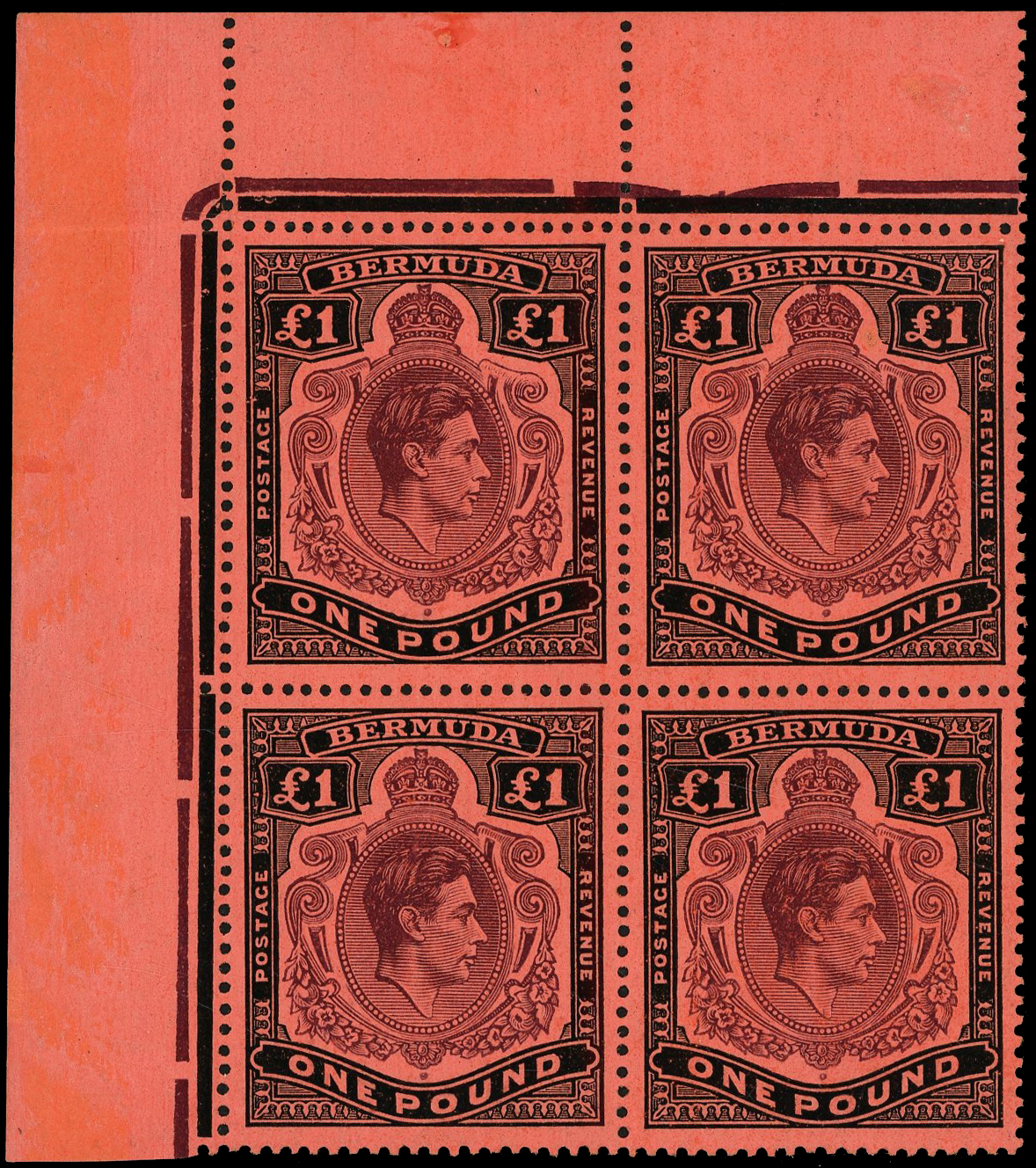 Bermuda SG 121c, cb block mint
