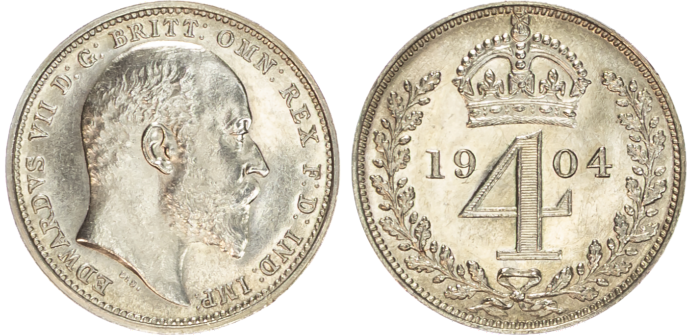 Edward VII (1901-1910) Maundy Set (4). 