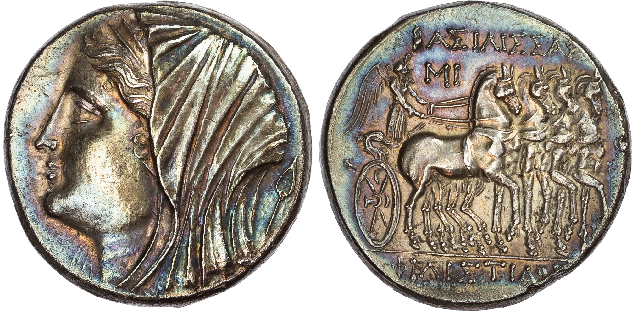Sicily, Syracuse, Philistis (wife of Hieron II, 275-215 BC) AR 16 Litrai, c. 240-218/5 BC, 13.38g. 