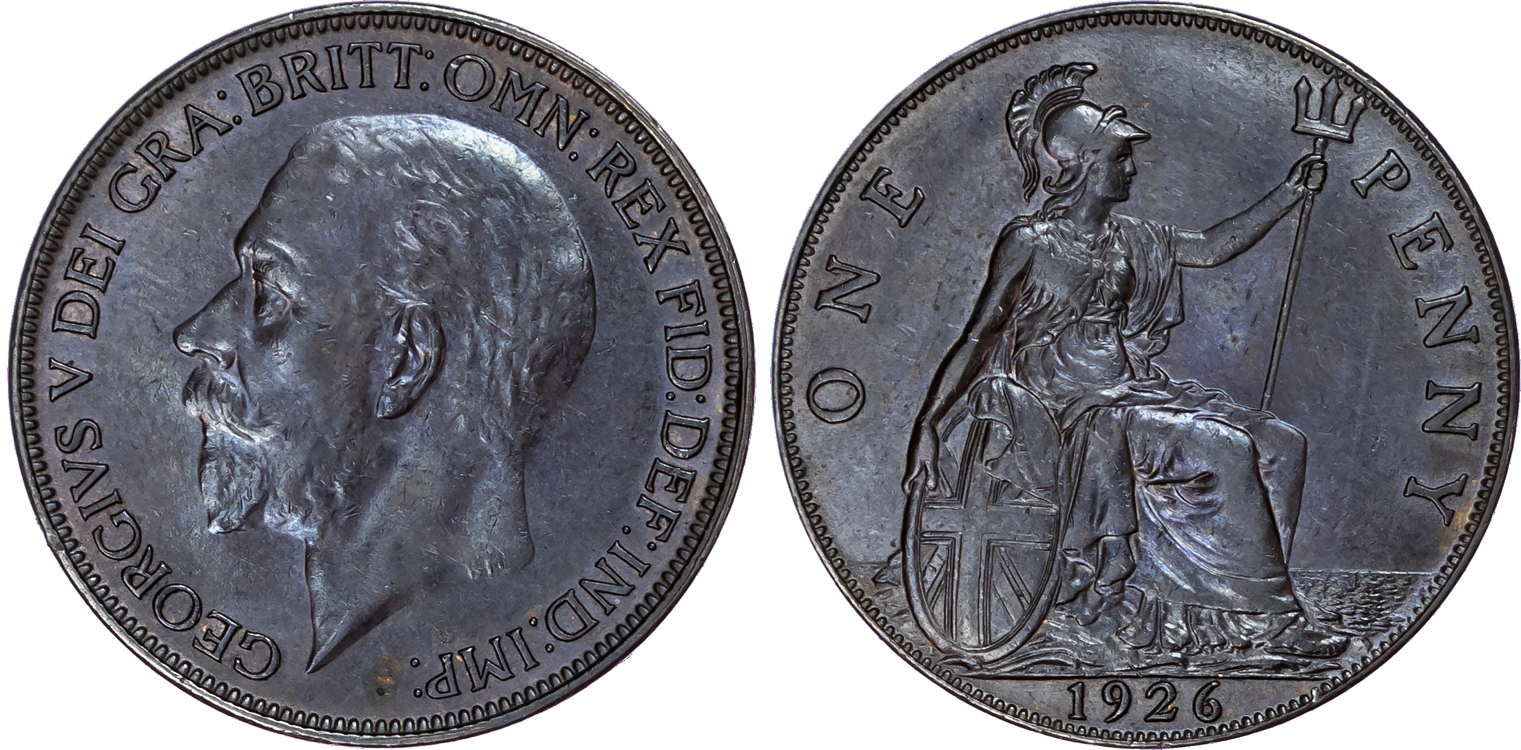 George V (1910-36), Penny, 1926