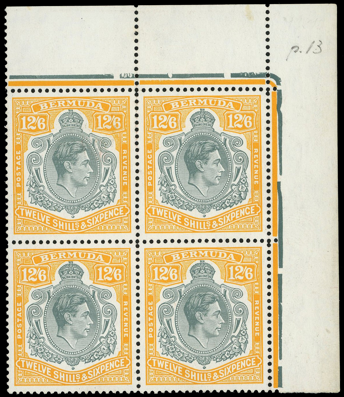 Bermuda SG 120e block mint