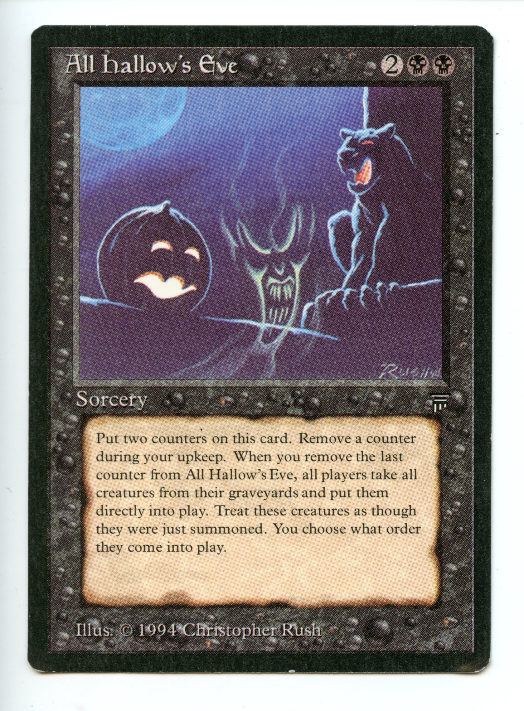 Magic the Gathering - All hallow's Eve  - The Legends - Moderately Played
