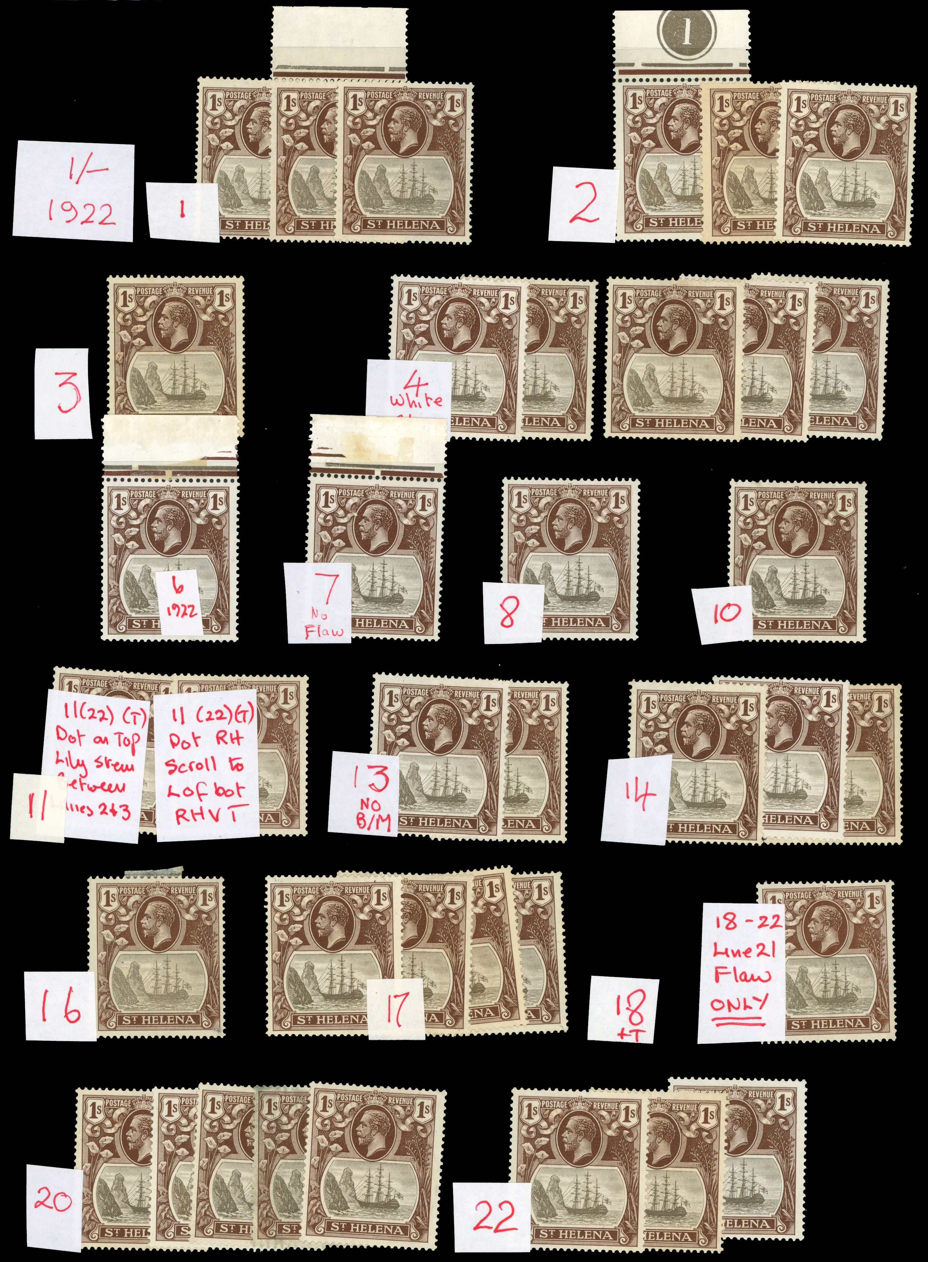 St Helena SG 106 study mint