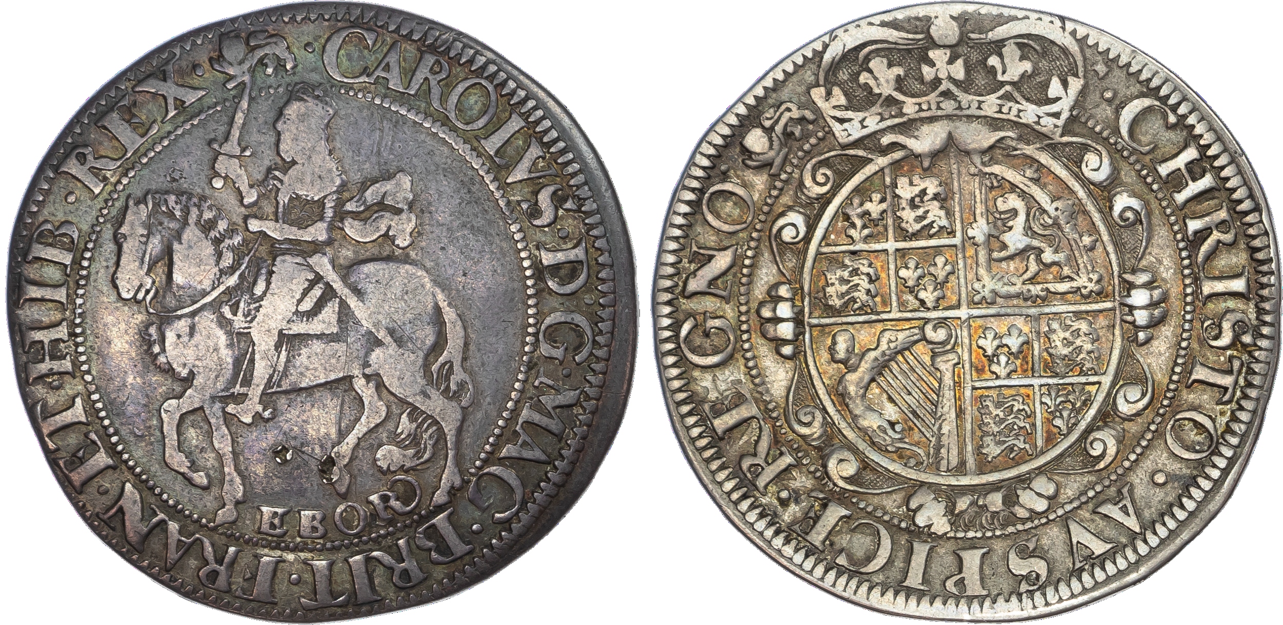 Charles I (1625‑1649), AR Halfcrown, York mint, 14.33gm. Gp 2