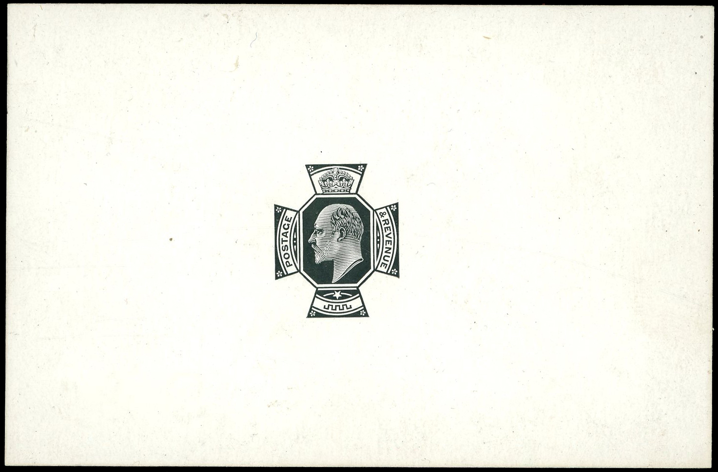 Great Britain 1902 9d die proof of the head plate SG 250var