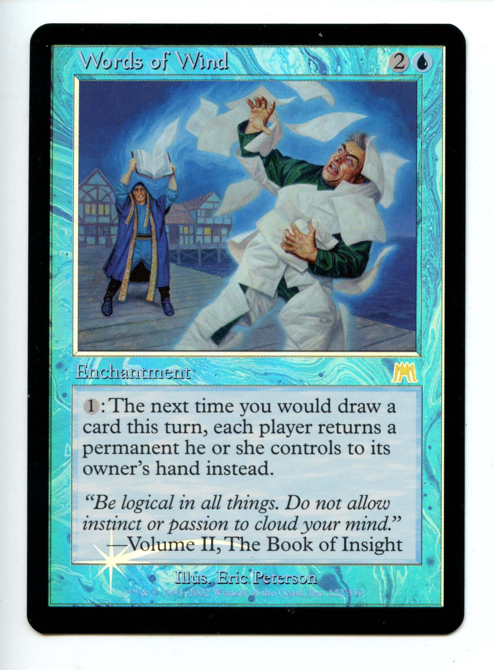 Magic The Gathering  - Words of Wind  FOIL  - Onslaught - Near Mint 