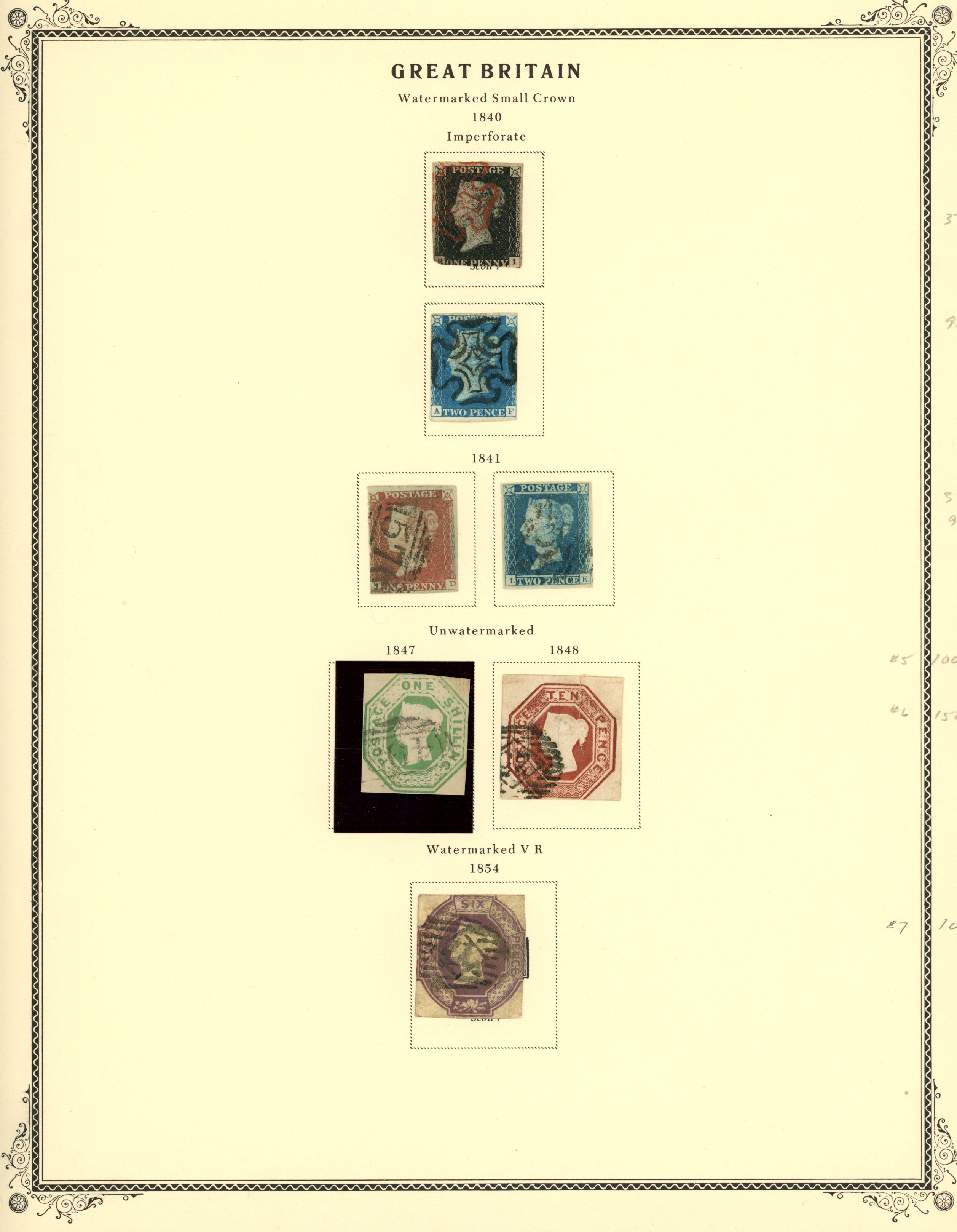 1840-1980s mint and used collection on...