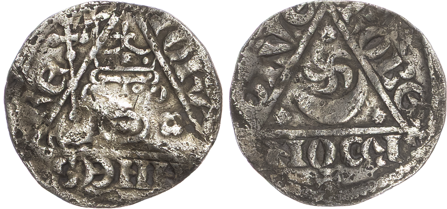 Ireland, John (1199-1216), AR Penny, Third (‘Rex’) Coinage (c. 1208/1209-c. 1211/1212), Dublin mint, Roberd as moneyer.