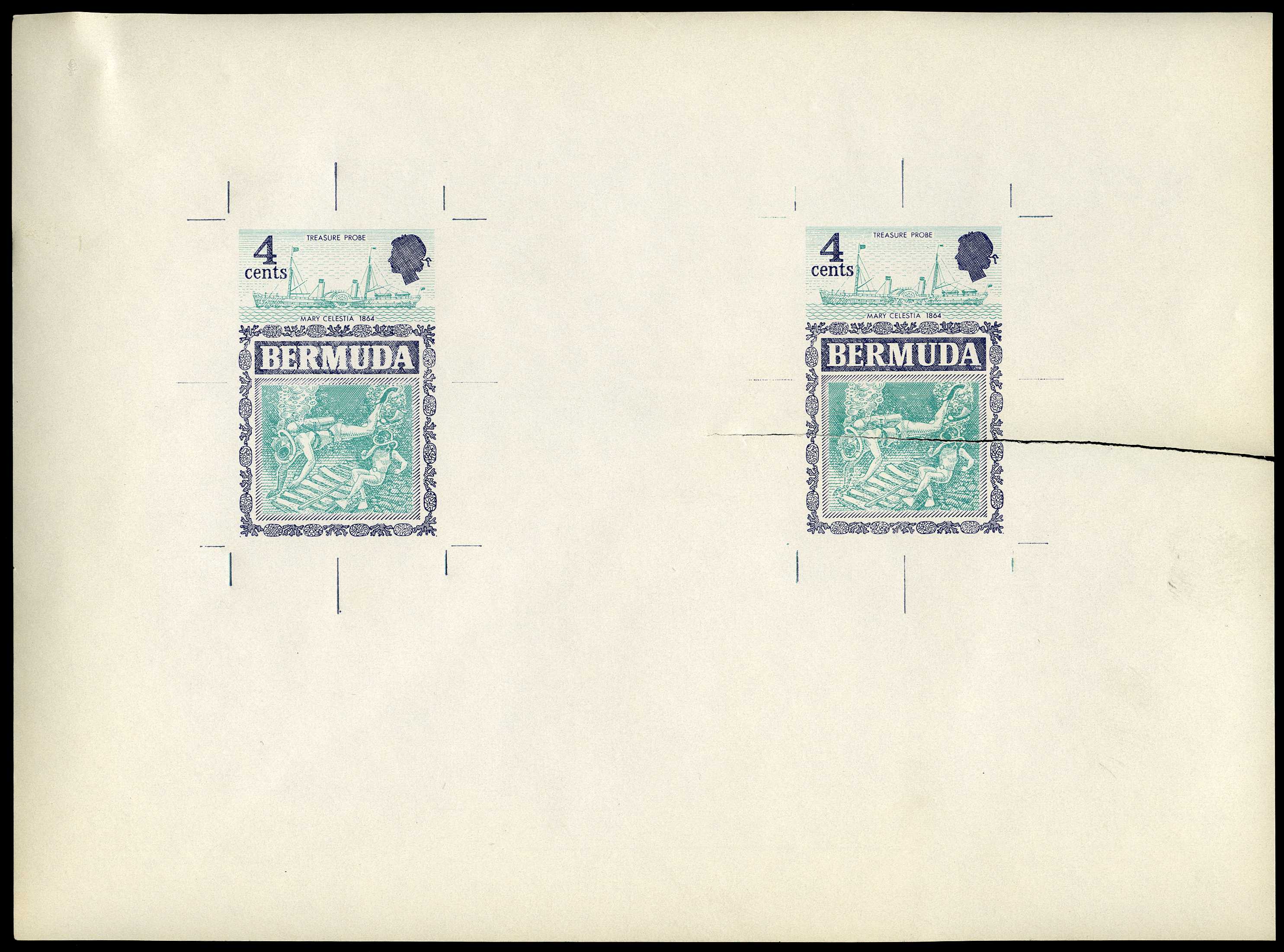 1969 (c.) Underwater Treasure proofs of a...