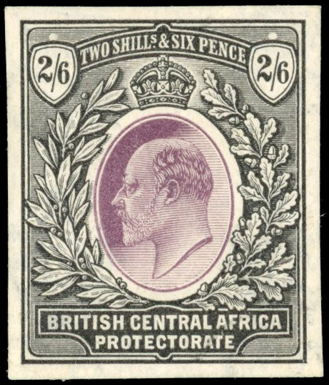 Nyasaland SG 63 1903 2/6d colour trial mint