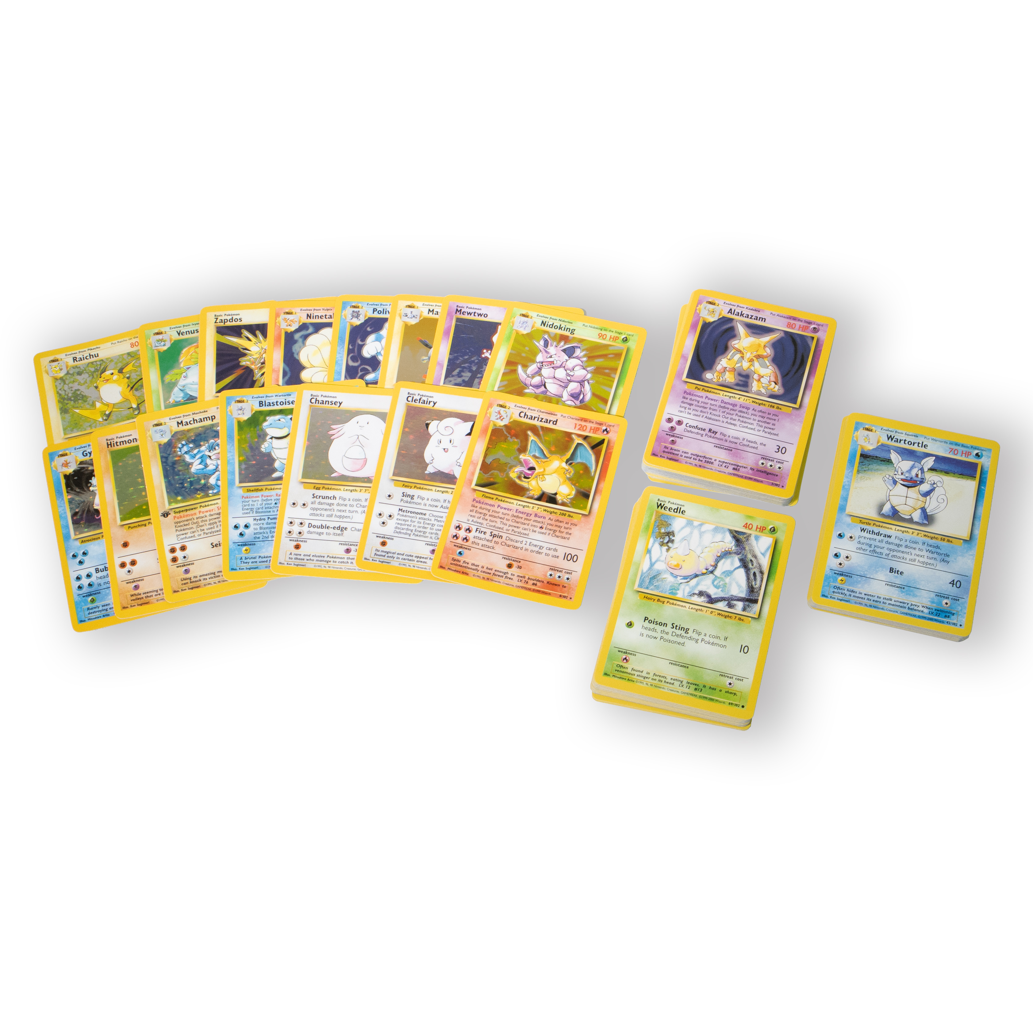 Pokemon TCG - Base Set Complete Set 102/102 Complete Set - Base Set - NearMint to Light Play