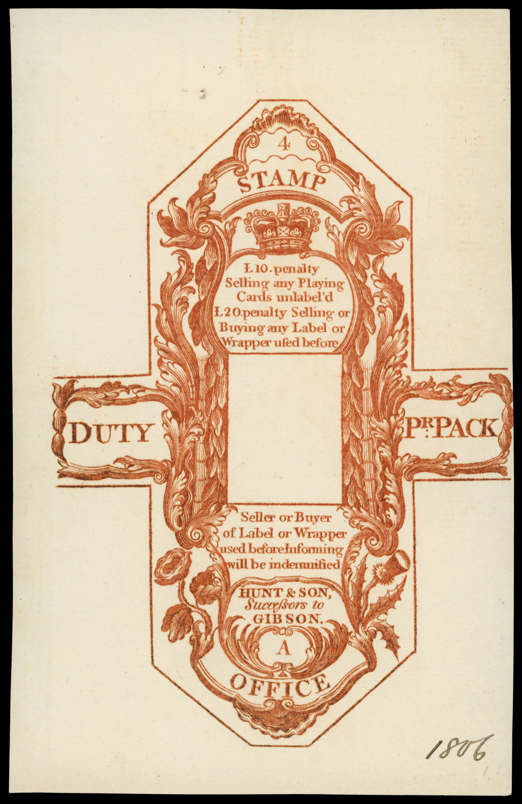 GB Playing Card Duty wrapper proof