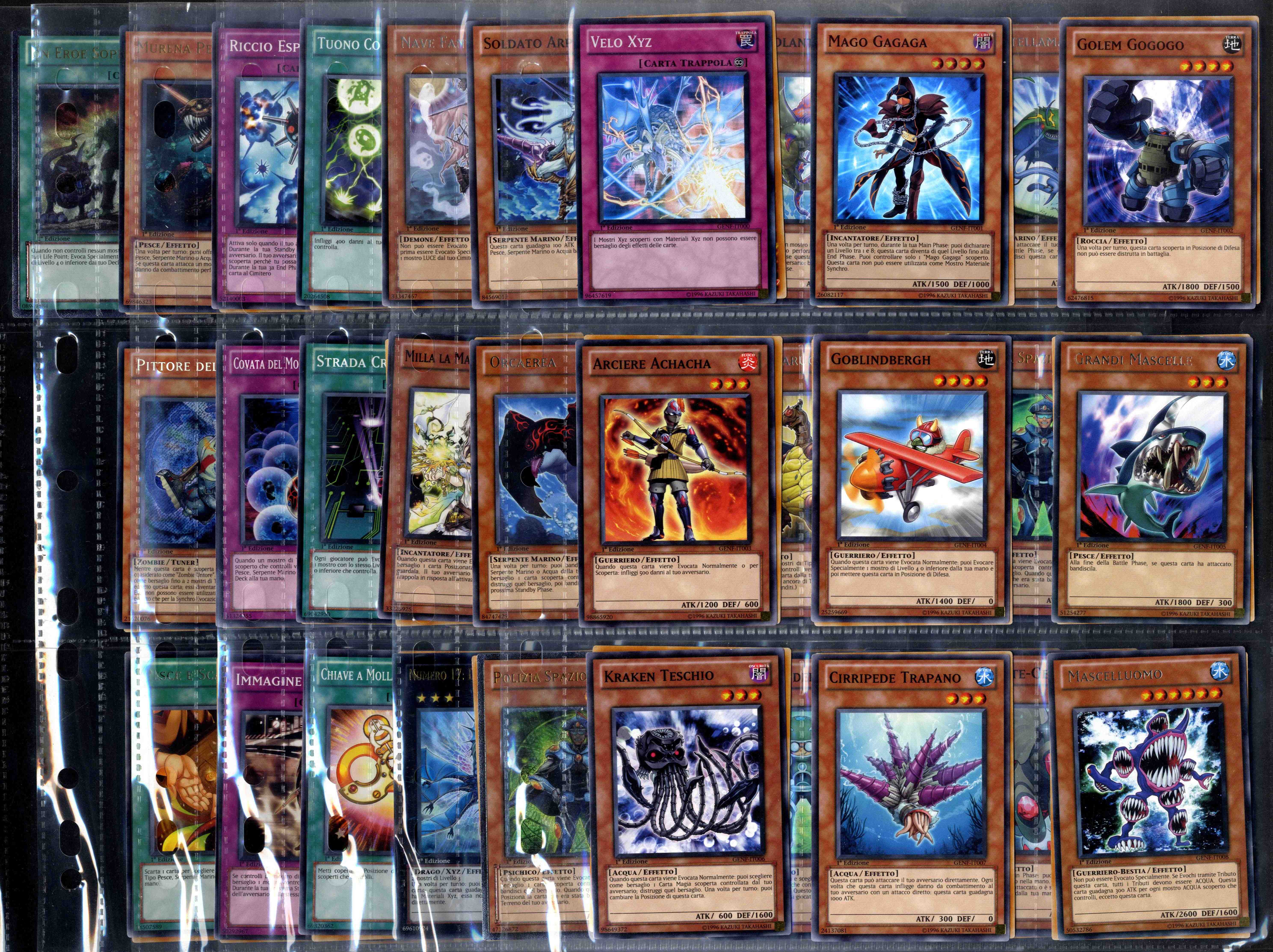 Yu-Gi-Oh! Generation Force 1st Edition Italian Set