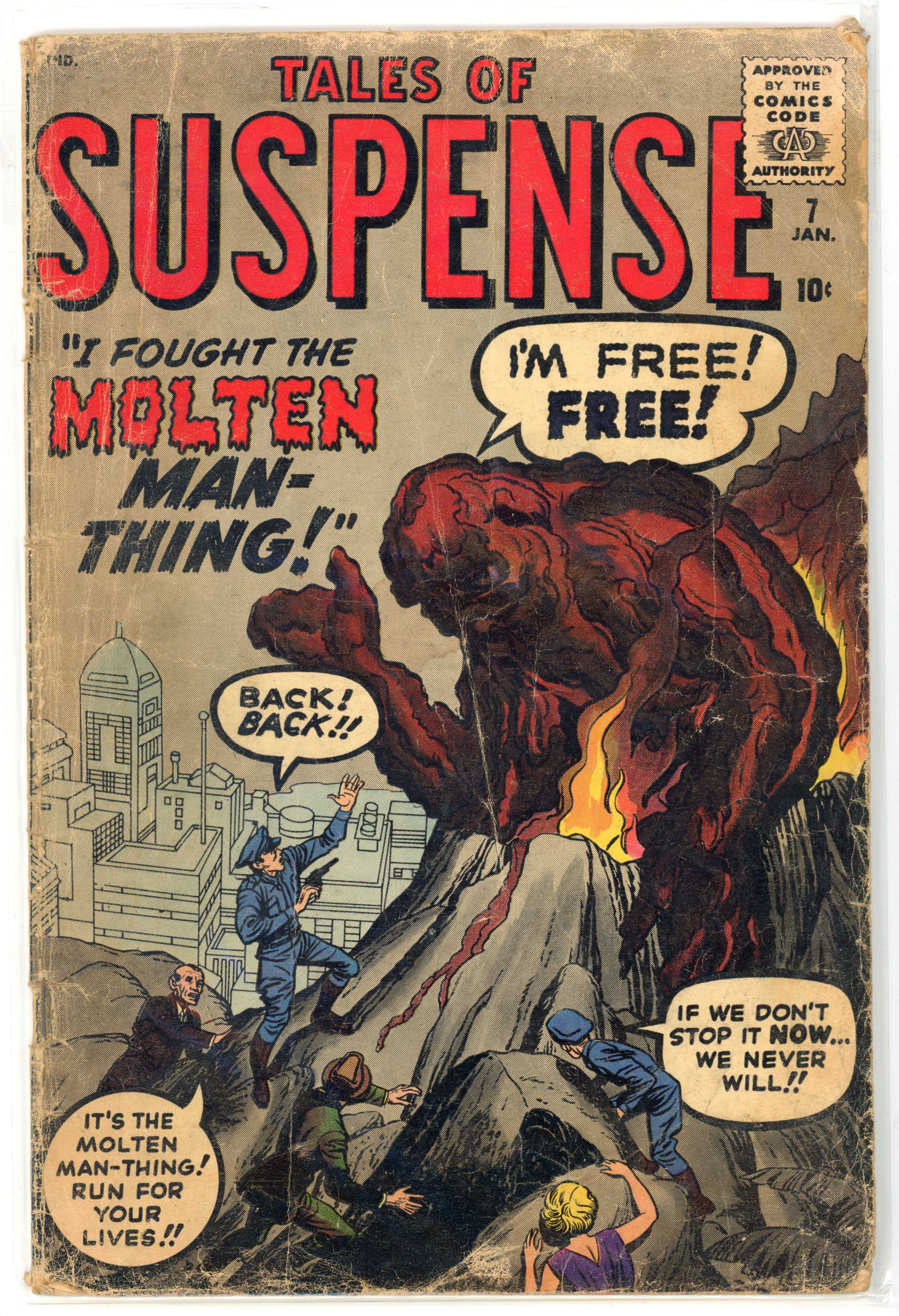 †Tales Of Suspense #7 (Marvel Comics, 1960) First appearance of Molten Man-Thing