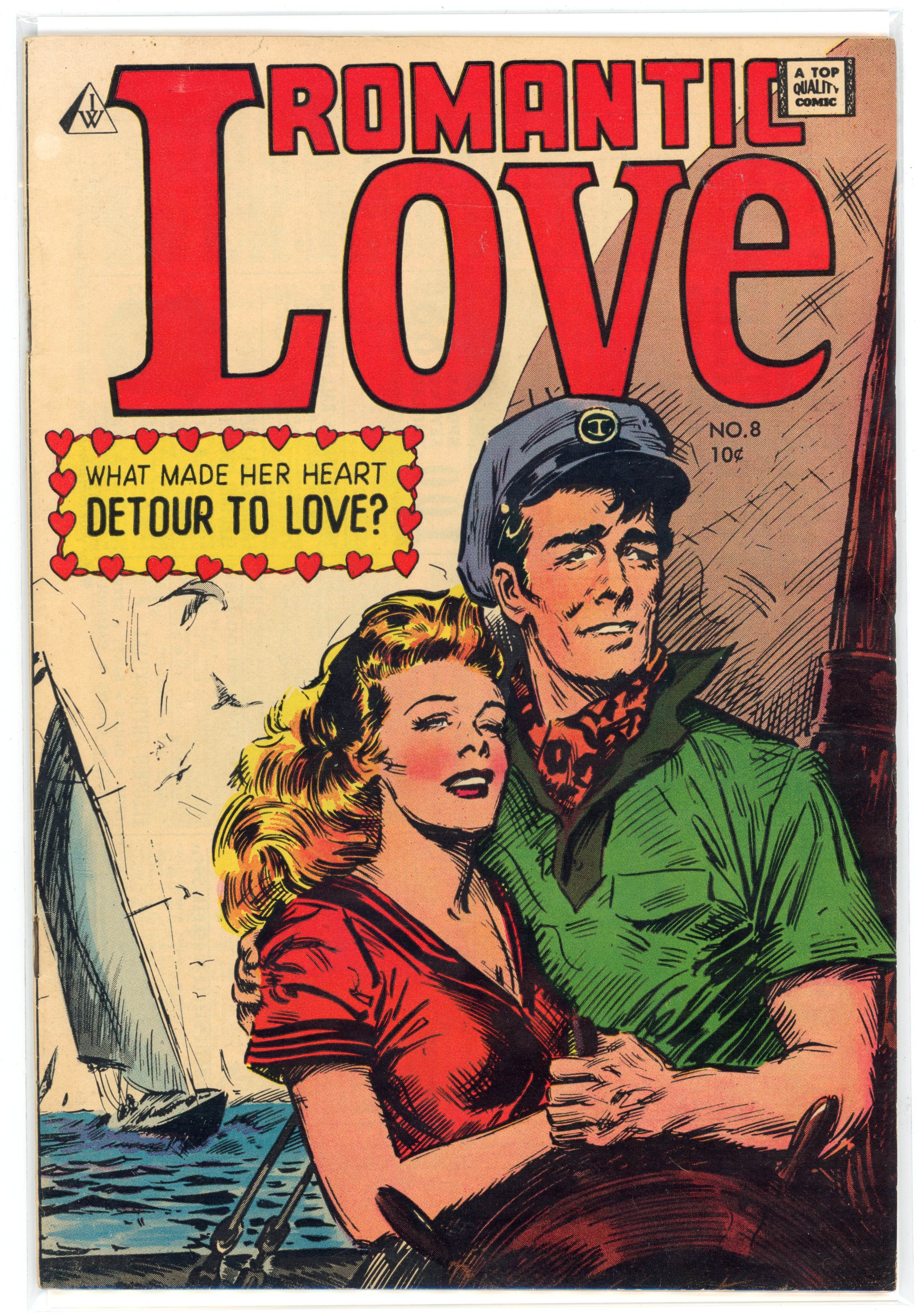 Romantic Love #8 (I. W. Publishing; Super Comics, 1957)