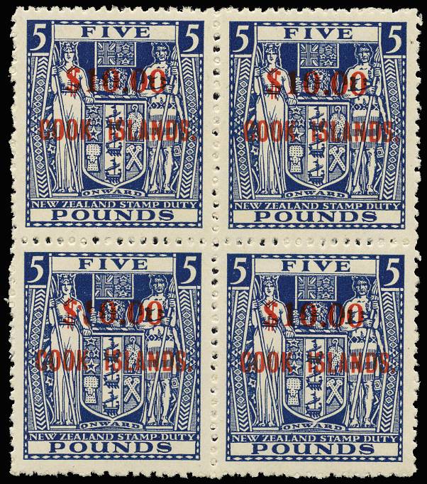 Cook Islands SG221w mint block
