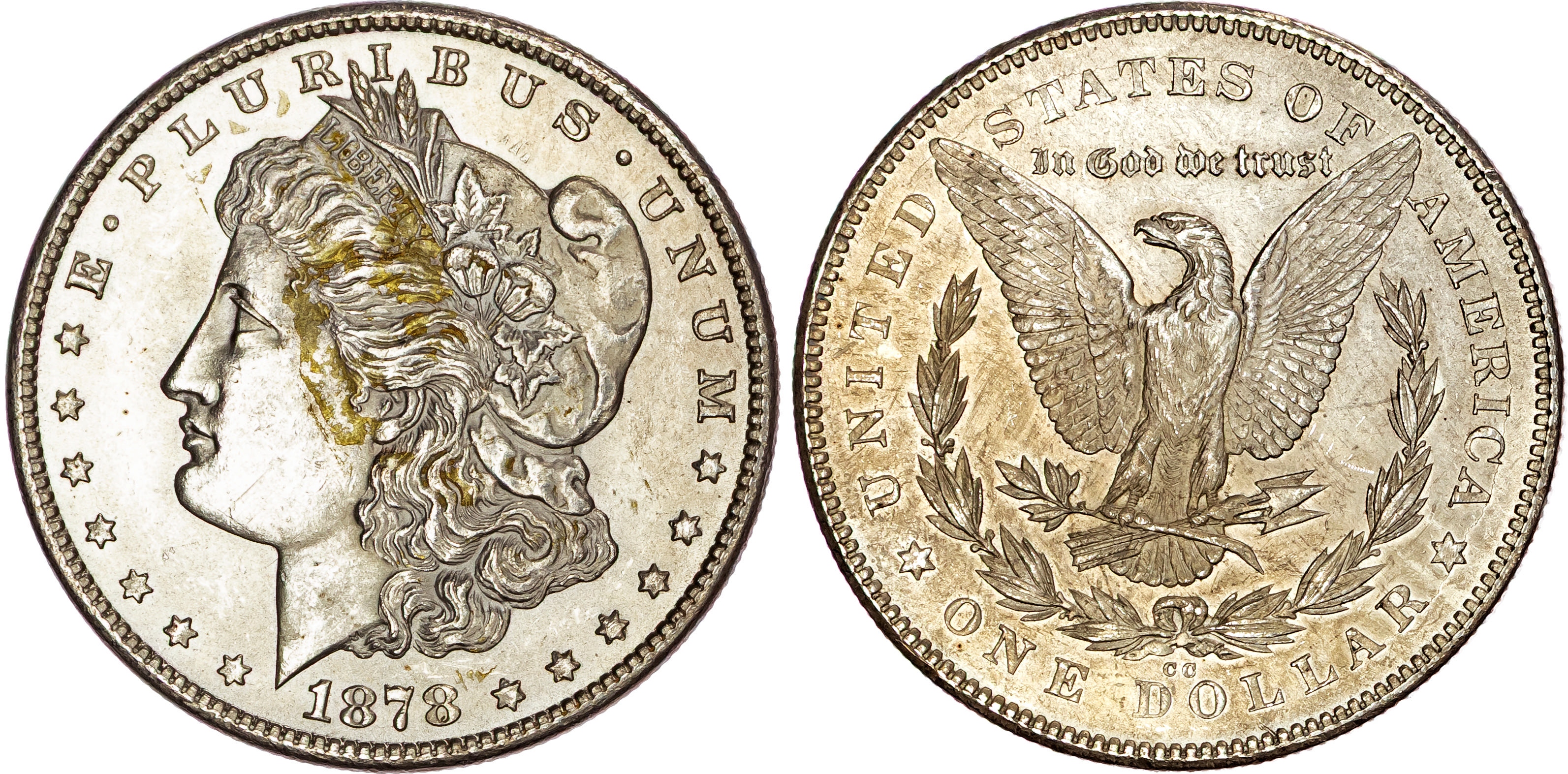 USA, silver Morgan Dollar, 1878, Carson City