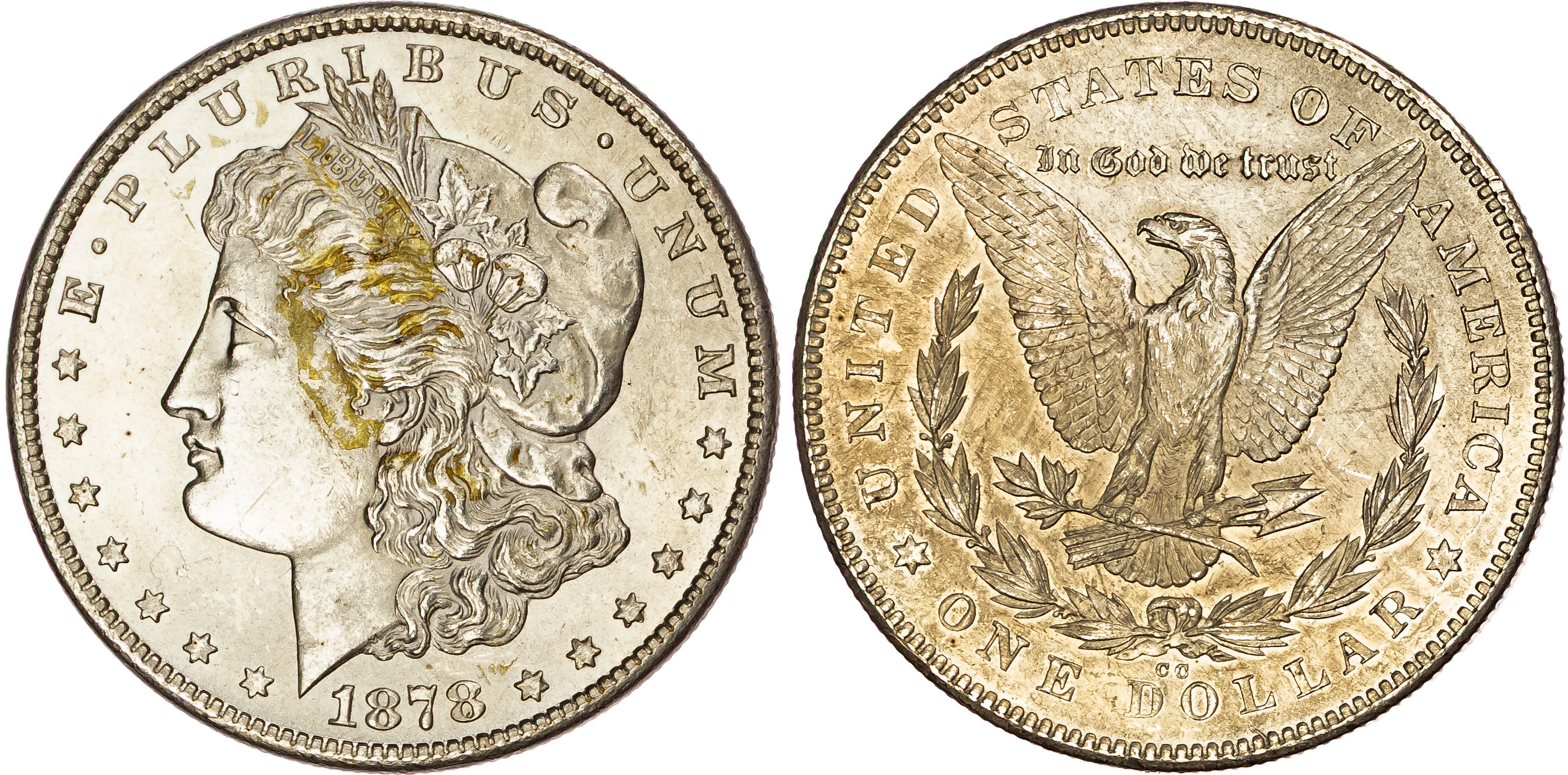 USA, silver Morgan Dollar, 1878, Carson City