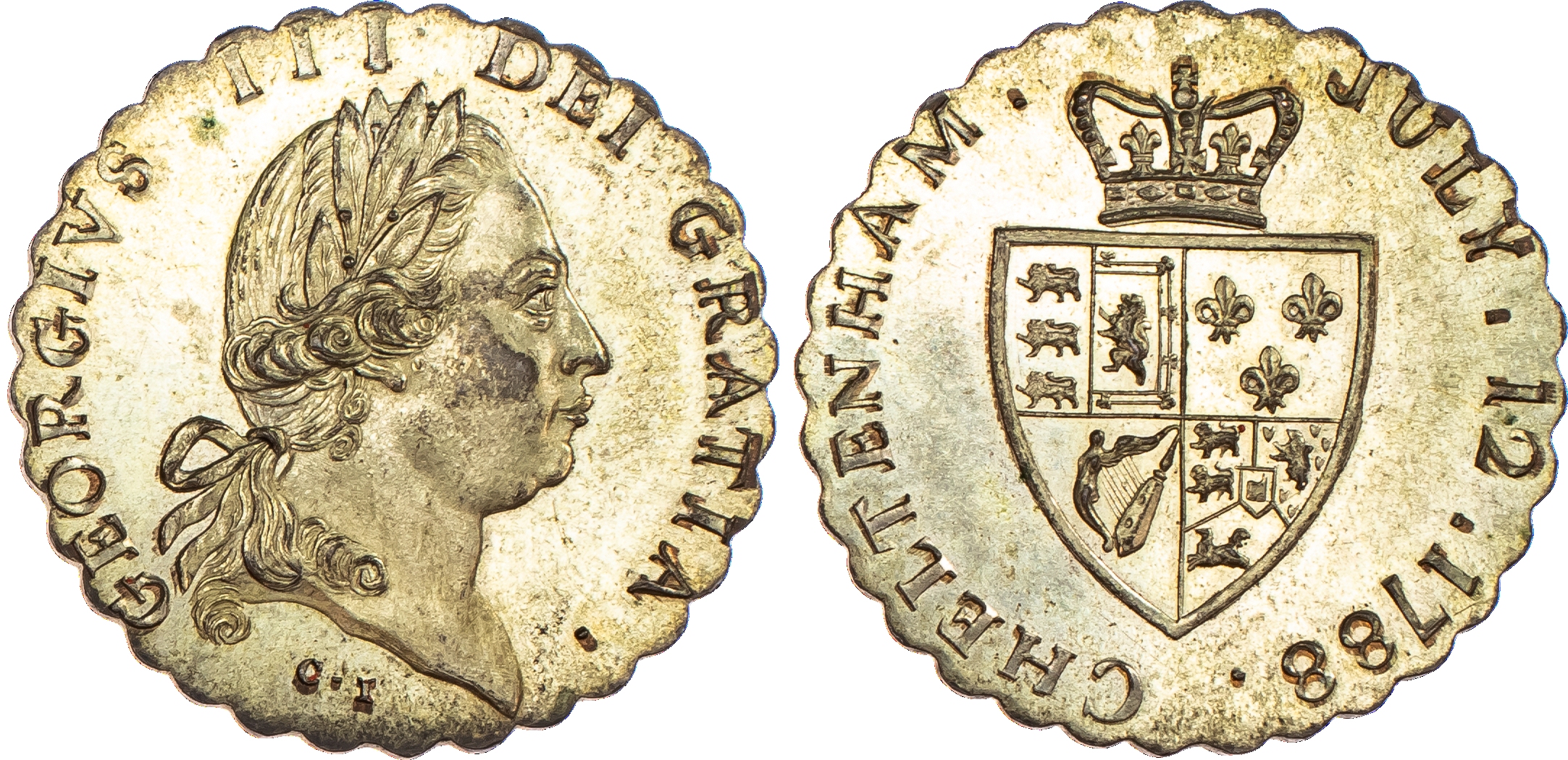 Cheltenham, medalets commemorating the...