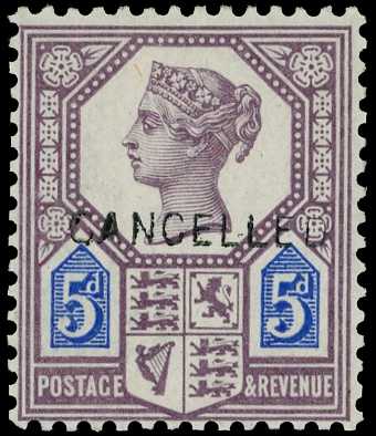 1887 5d dull purple and blue, Die II....
