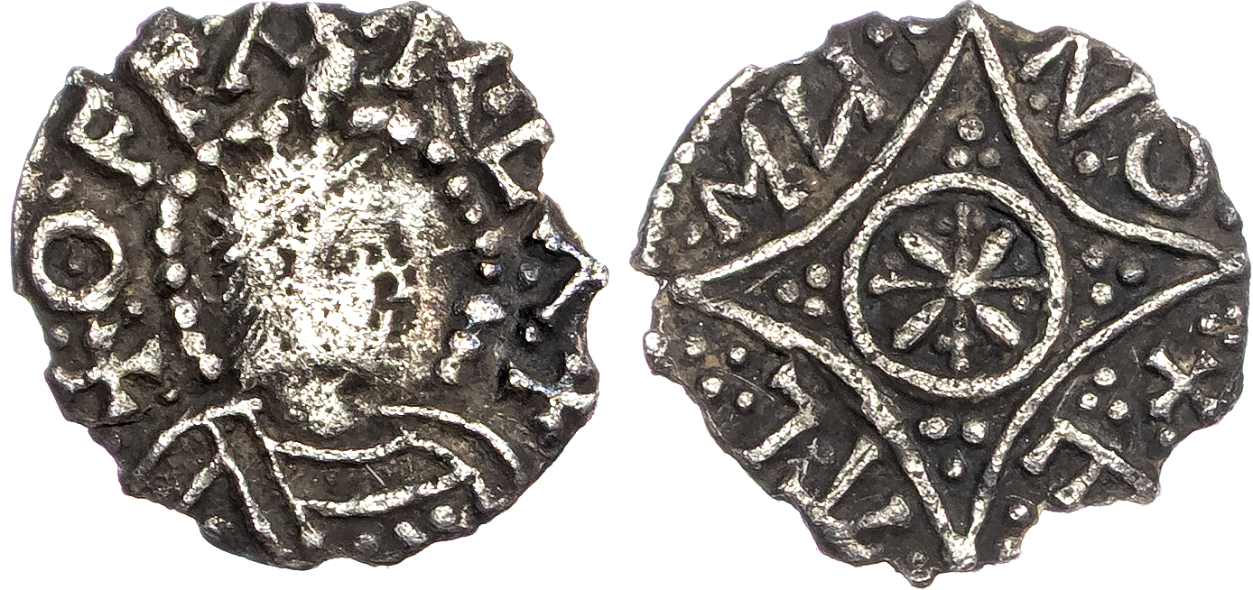 Kings of Mercia, Offa (757‐796), AR Penny, Light Coinage (c. 780‐792), London mint, Ealhmund as moneyer.