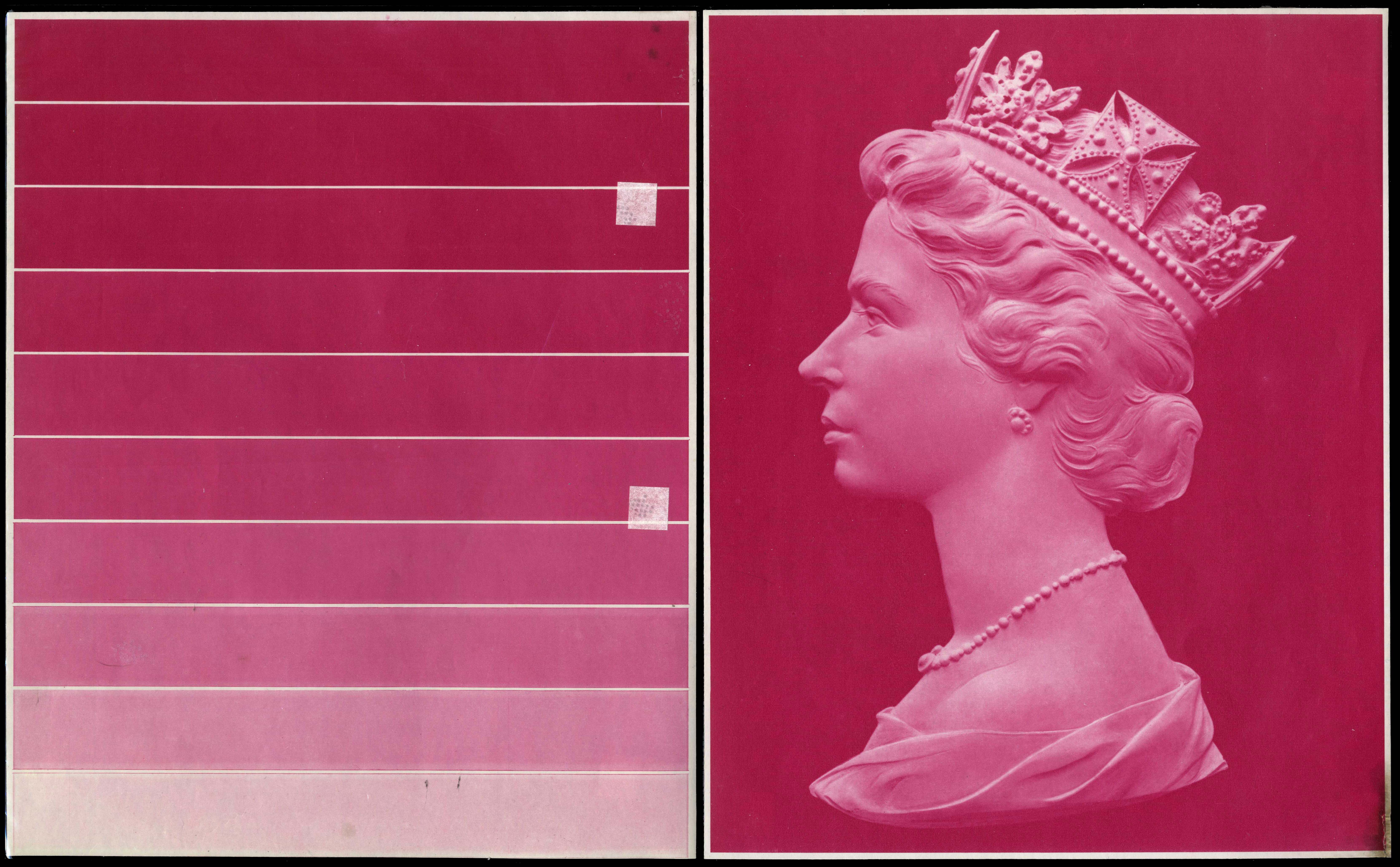 GB 1967-70 Machin large format tonal integrity trials