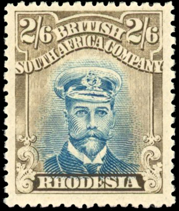 Rhodesia 2/6d SG 255k Head Die IIIA mint