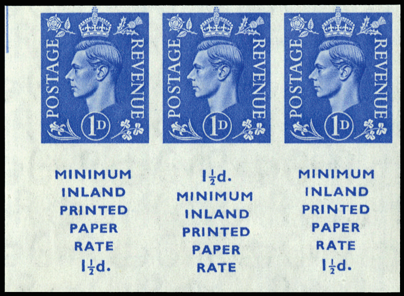 Great Britain 1951 1d Light Ultramarine (Wmk. upright). Superb unmounted o.g imperforate marginal imprimatur bookl…