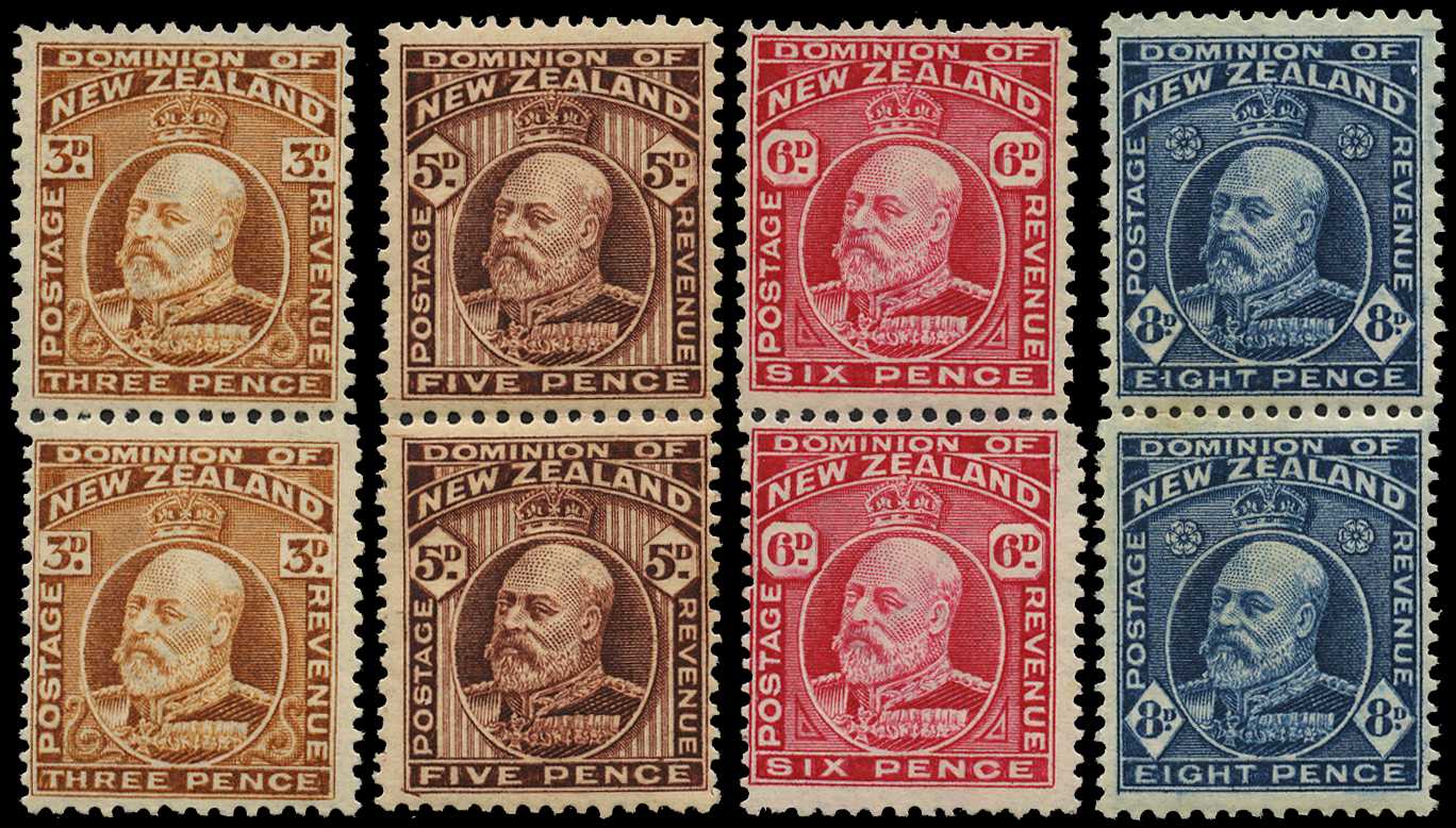1915-6 3d - 8d vertical pairs, with the...