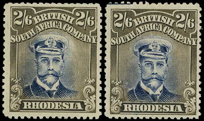 1922-4 2/6d Head Die IIIB, perf 15, white...