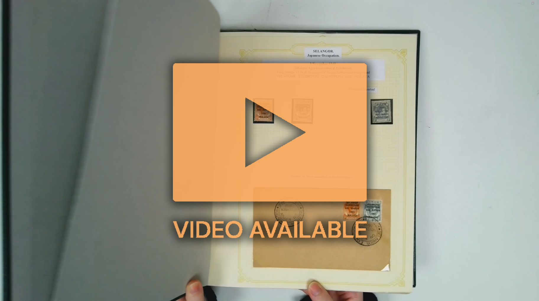 Malaya Selangor collection in album