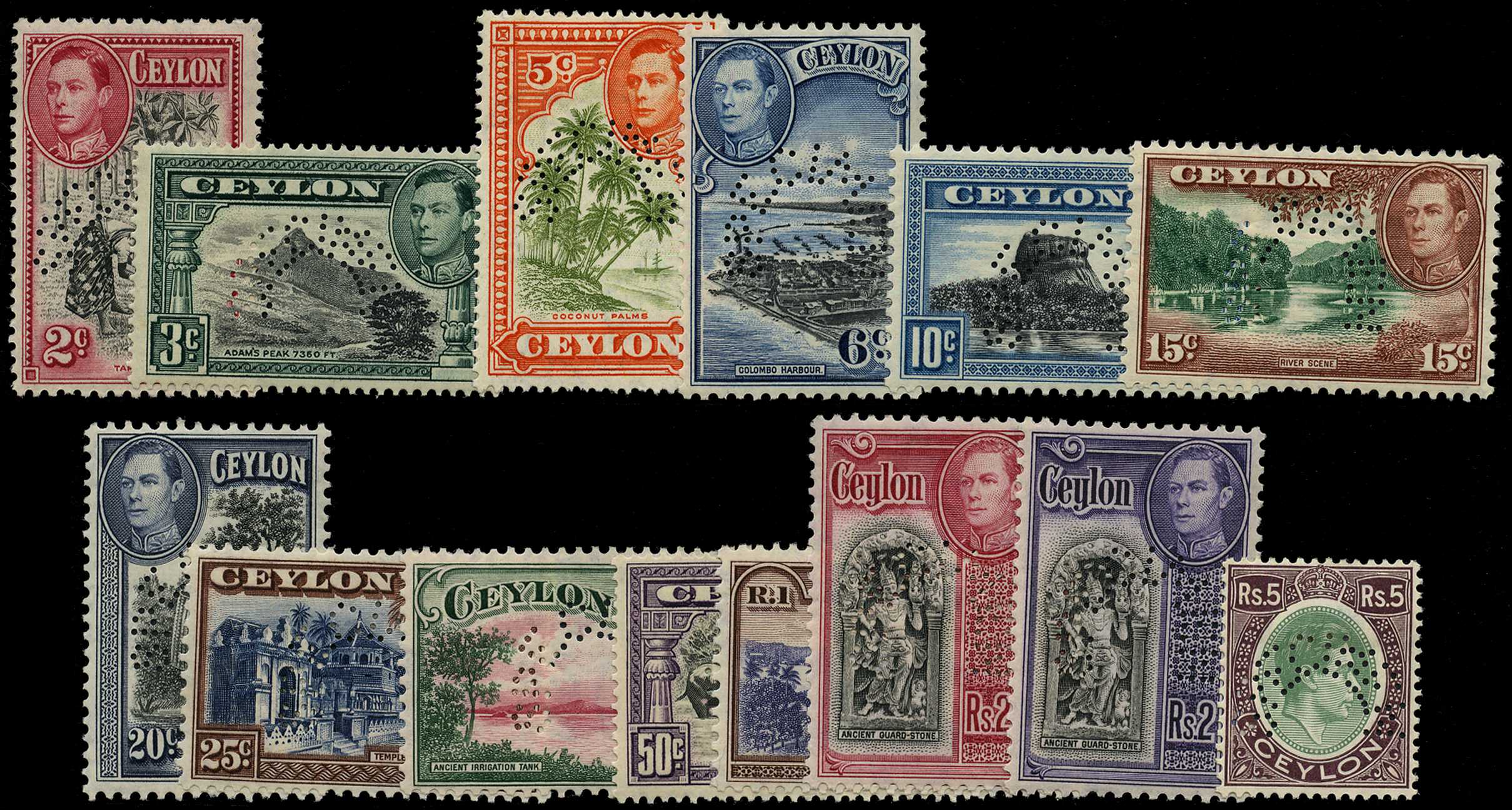 1938 KGVI Definitive set of 14 perf....