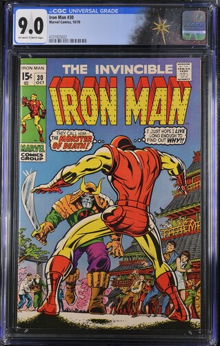 Iron Man #30 CGC 9.0 "The Menace of the Monster-Master!" (Marvel Comics, 1970) Off-white to white pages