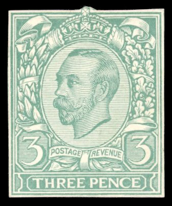 GB 1911 3d engraver's sketch die Fig 23b in greenish grey