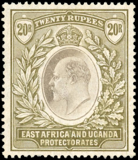 KUT SG 32 1904 20r watermark MCA mint